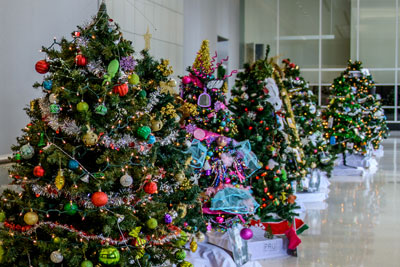 lobby trees