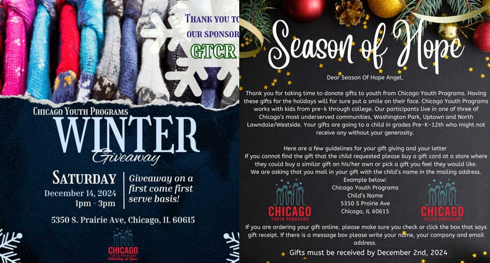 Winter Clothing drive and Season of Hope 2024