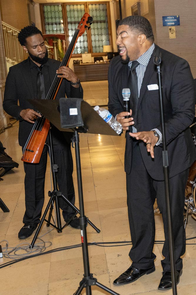 Bass player and singer from the band