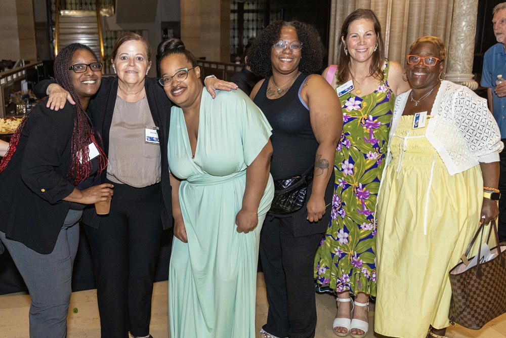 A group of 6 women at the gala
